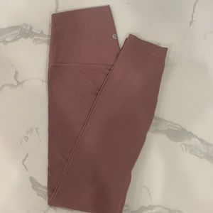 Lululemon align 7/8 leggings mauve pink color
